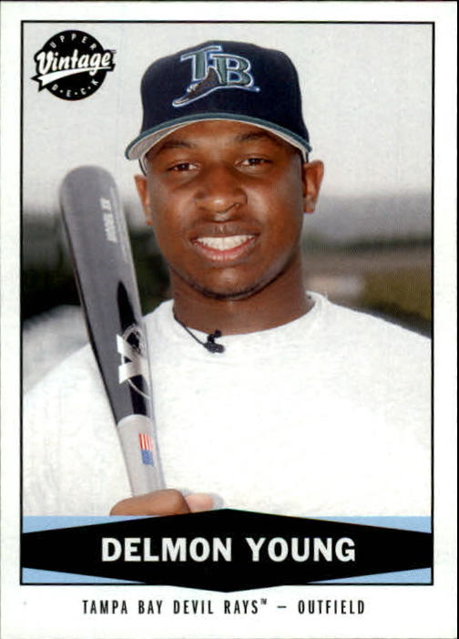 2004 Upper Deck Vintage Tampa Bay Devil Rays Baseball Card 111 Delmon