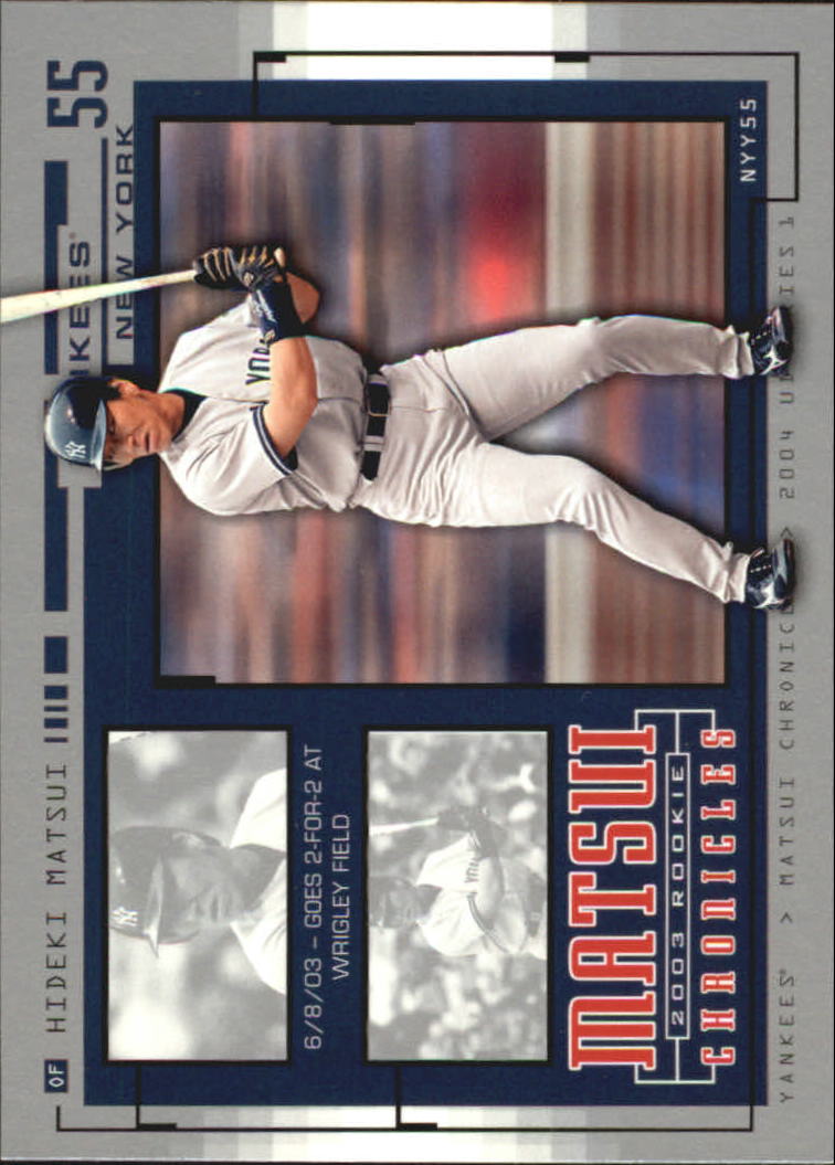 2004 Upper Deck Matsui Chronicles Baseball (Pick From List) - Picture 32 of 63