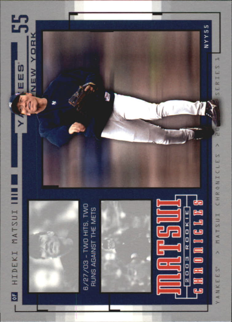 2004 Upper Deck Matsui Chronicles Baseball (Pick From List) - Picture 46 of 63