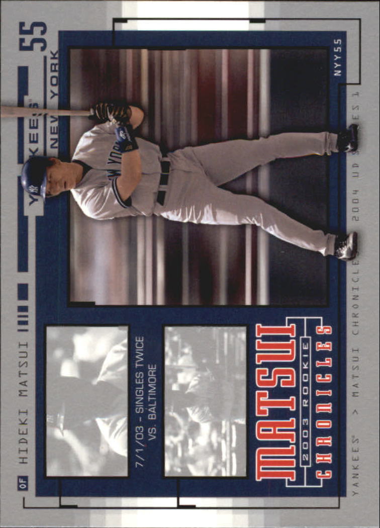 2004 Upper Deck Matsui Chronicles Baseball (Pick From List) - Picture 48 of 63