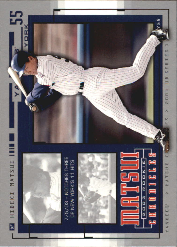2004 Upper Deck Matsui Chronicles Baseball (Pick From List) - Picture 52 of 63