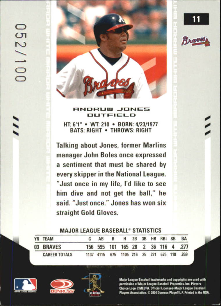 2004 Leaf Certified Materials Baseball "Mirror White" Parallel Cards - Picture 8 of 46