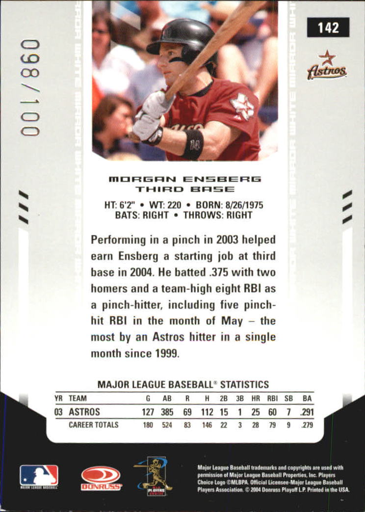 2004 Leaf Certified Materials Baseball "Mirror White" Parallel Cards - Picture 28 of 46