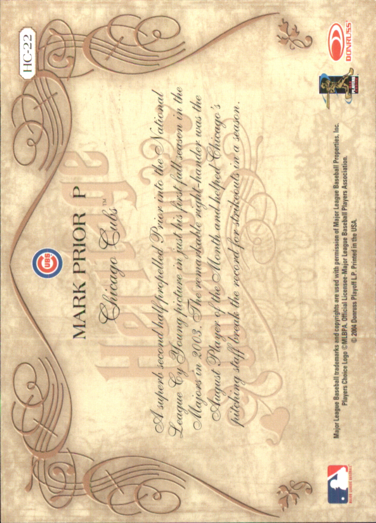 2004 Diamond Kings Baseball "Insert" Cards - Picture 23 of 35