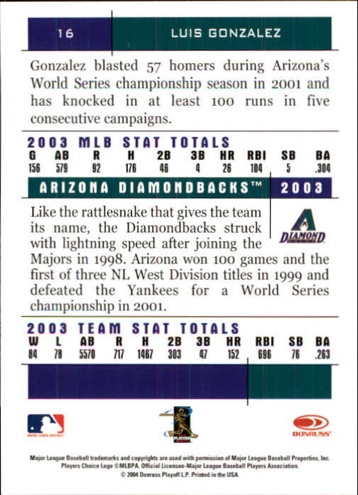 2004 Donruss Team Heroes Baseball "Main Set" Cards - Picture 5 of 105