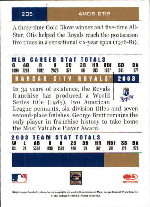 2004 Donruss Team Heroes Baseball "Main Set" Cards - Picture 45 of 105