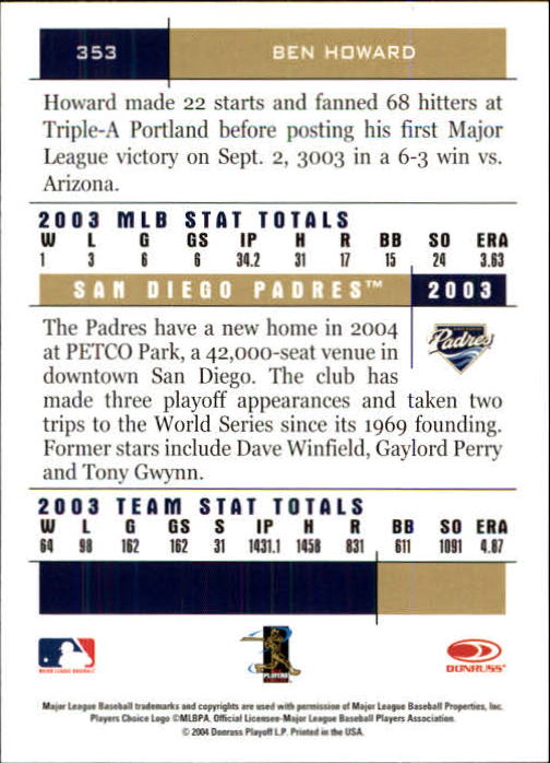 2004 Donruss Team Heroes Baseball "Main Set" Cards - Picture 77 of 105