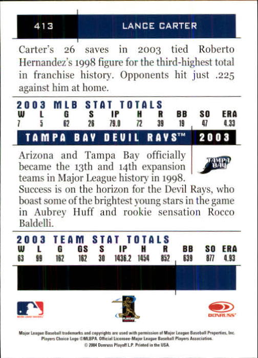 2004 Donruss Team Heroes Baseball "Main Set" Cards - Picture 95 of 105