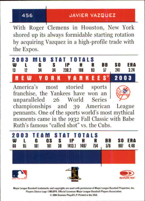 2004 Donruss Team Heroes Baseball "Main Set" Cards - Picture 105 of 105