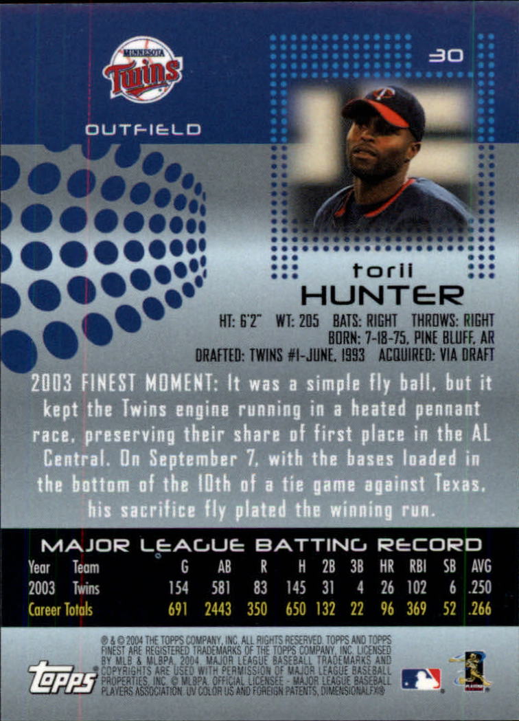 2004 Finest Baseball (Pick Card From List) C133 - Picture 15 of 53