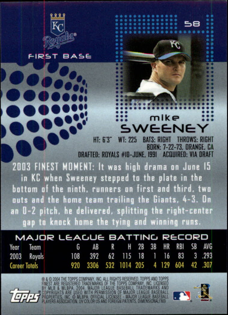 2004 Finest Baseball (Pick Card From List) C133 - Picture 33 of 53