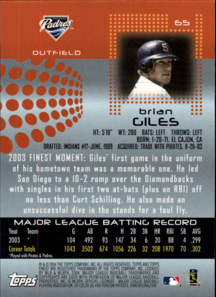 2004 Finest Baseball (Pick Card From List) C133 - Picture 39 of 53