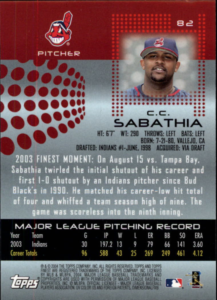 2004 Finest Baseball (Pick Card From List) C133 - Picture 45 of 53