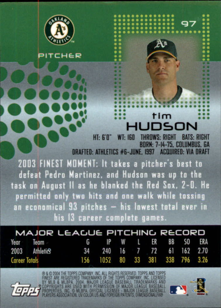 2004 Finest Baseball (Pick Card From List) C133 - Picture 53 of 53
