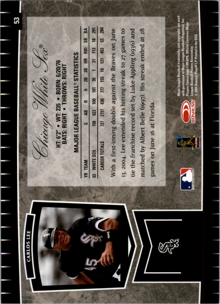 2004 Leaf Certified Cuts Baseball "Main Set" Base Cards #1 to #293 - Picture 51 of 272