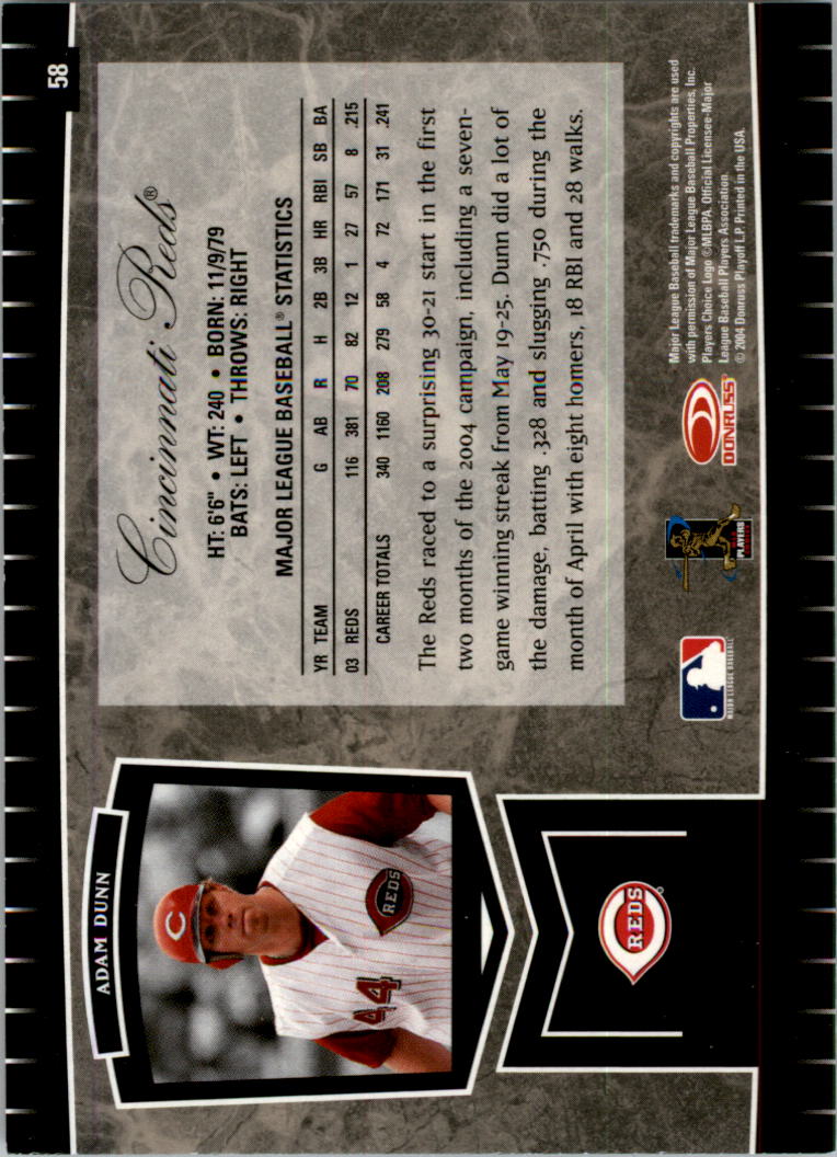 2004 Leaf Certified Cuts Baseball "Main Set" Base Cards #1 to #293 - Picture 61 of 272
