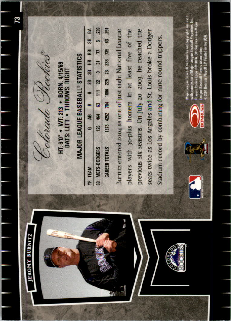 2004 Leaf Certified Cuts Baseball "Main Set" Base Cards #1 to #293 - Picture 83 of 272