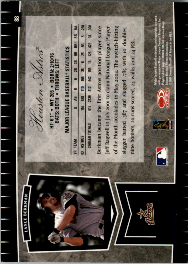 2004 Leaf Certified Cuts Baseball "Main Set" Base Cards #1 to #293 - Picture 103 of 272