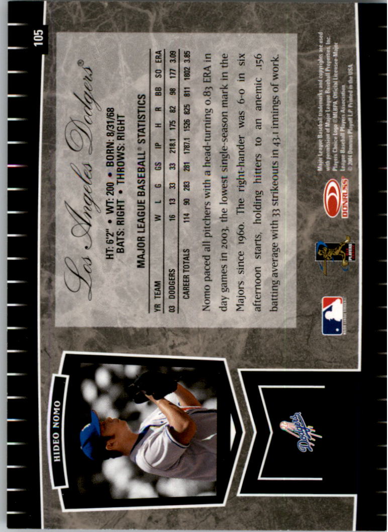 2004 Leaf Certified Cuts Baseball "Main Set" Base Cards #1 to #293 - Picture 125 of 272