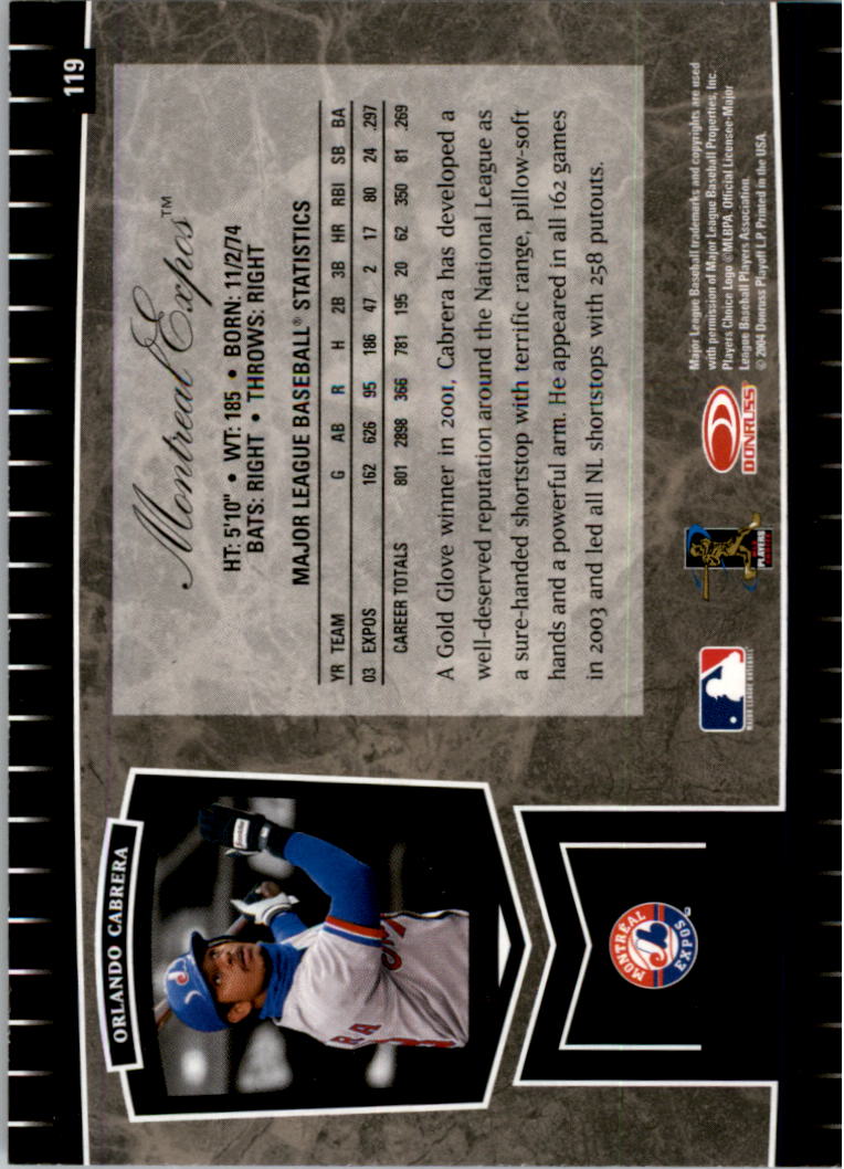 2004 Leaf Certified Cuts Baseball "Main Set" Base Cards #1 to #293 - Picture 149 of 272