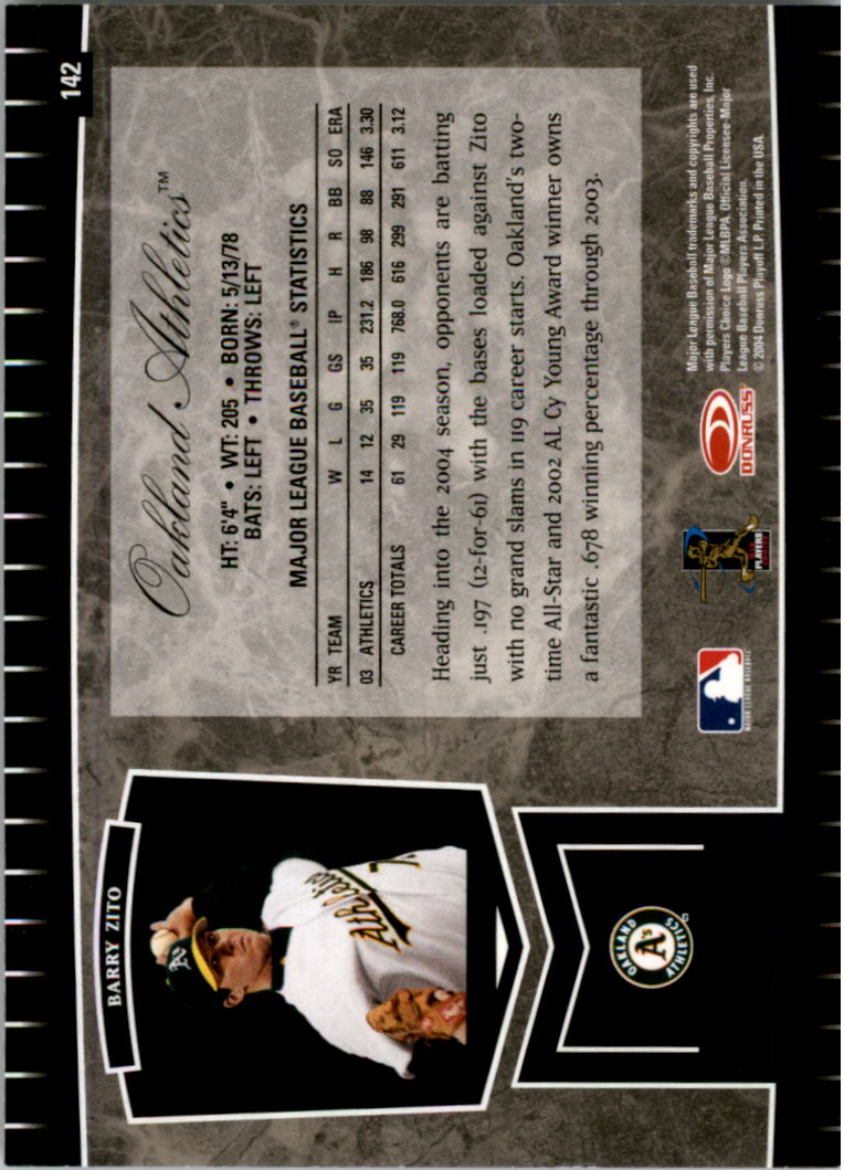 2004 Leaf Certified Cuts Baseball "Main Set" Base Cards #1 to #293 - Picture 179 of 272