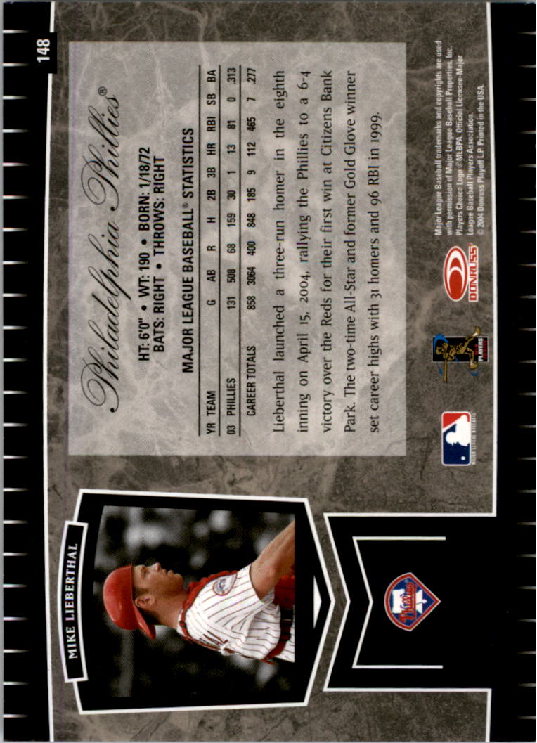 2004 Leaf Certified Cuts Baseball "Main Set" Base Cards #1 to #293 - Picture 189 of 272