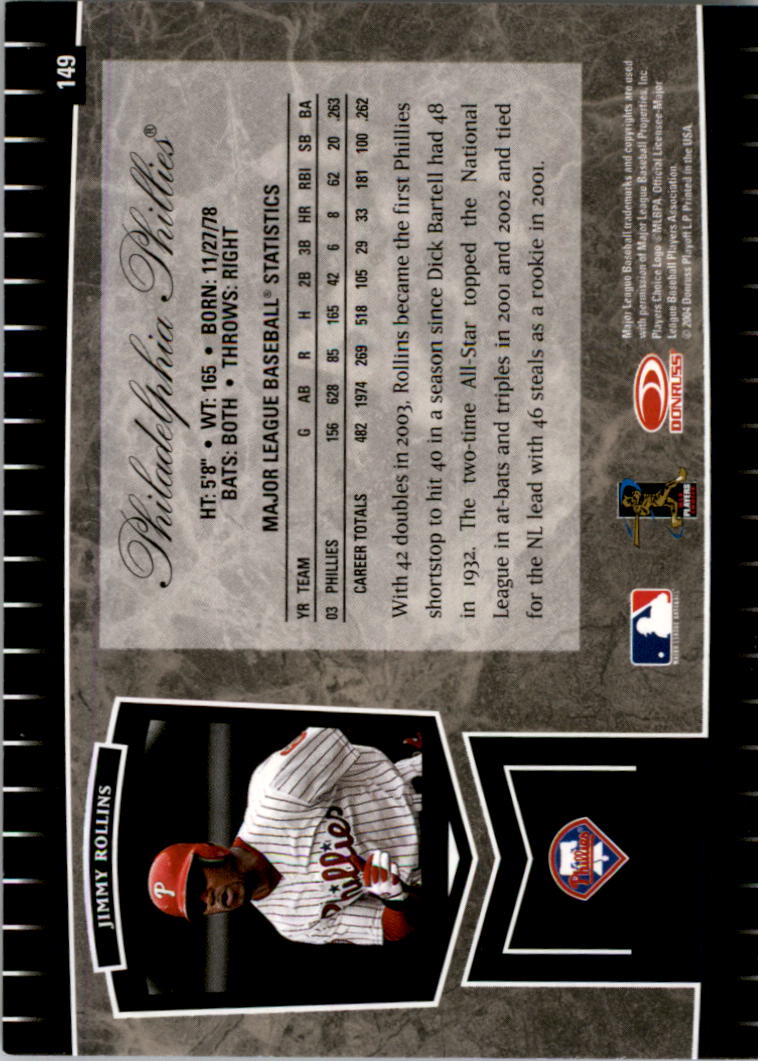 2004 Leaf Certified Cuts Baseball "Main Set" Base Cards #1 to #293 - Picture 191 of 272