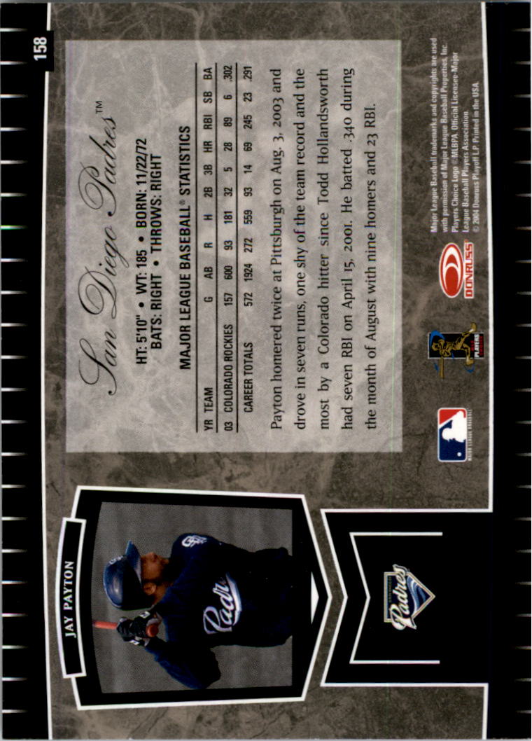 2004 Leaf Certified Cuts Baseball "Main Set" Base Cards #1 to #293 - Picture 203 of 272