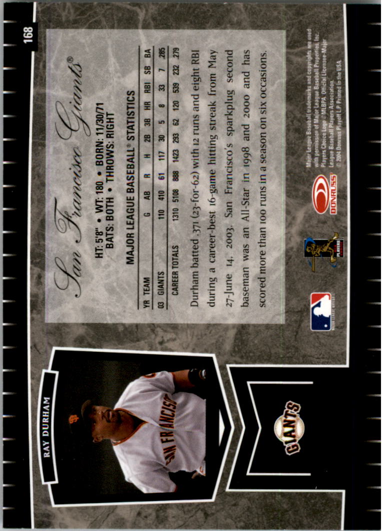 2004 Leaf Certified Cuts Baseball "Main Set" Base Cards #1 to #293 - Picture 217 of 272