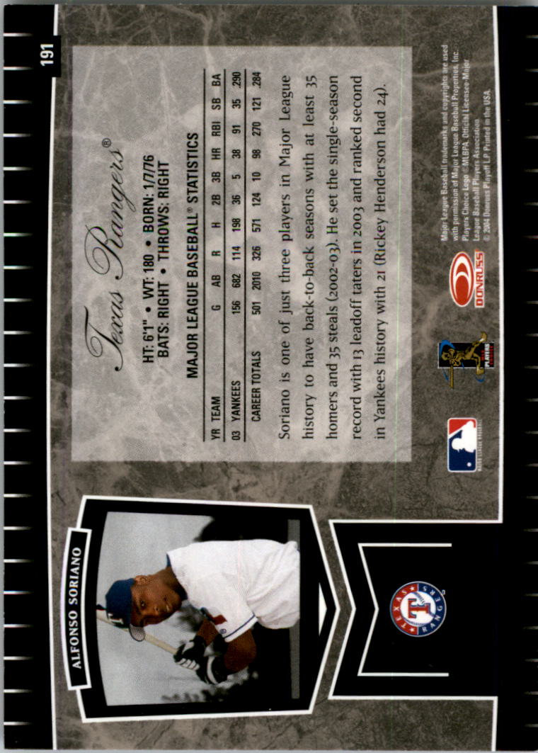 2004 Leaf Certified Cuts Baseball "Main Set" Base Cards #1 to #293 - Picture 247 of 272