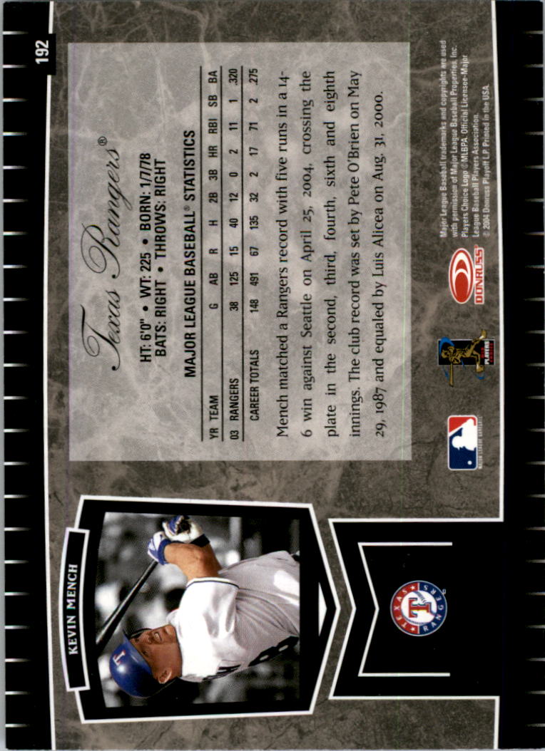 2004 Leaf Certified Cuts Baseball "Main Set" Base Cards #1 to #293 - Picture 249 of 272