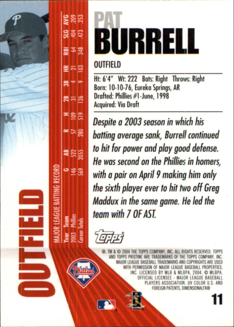 2004 Topps Pristine Baseball - Picture 13 of 155