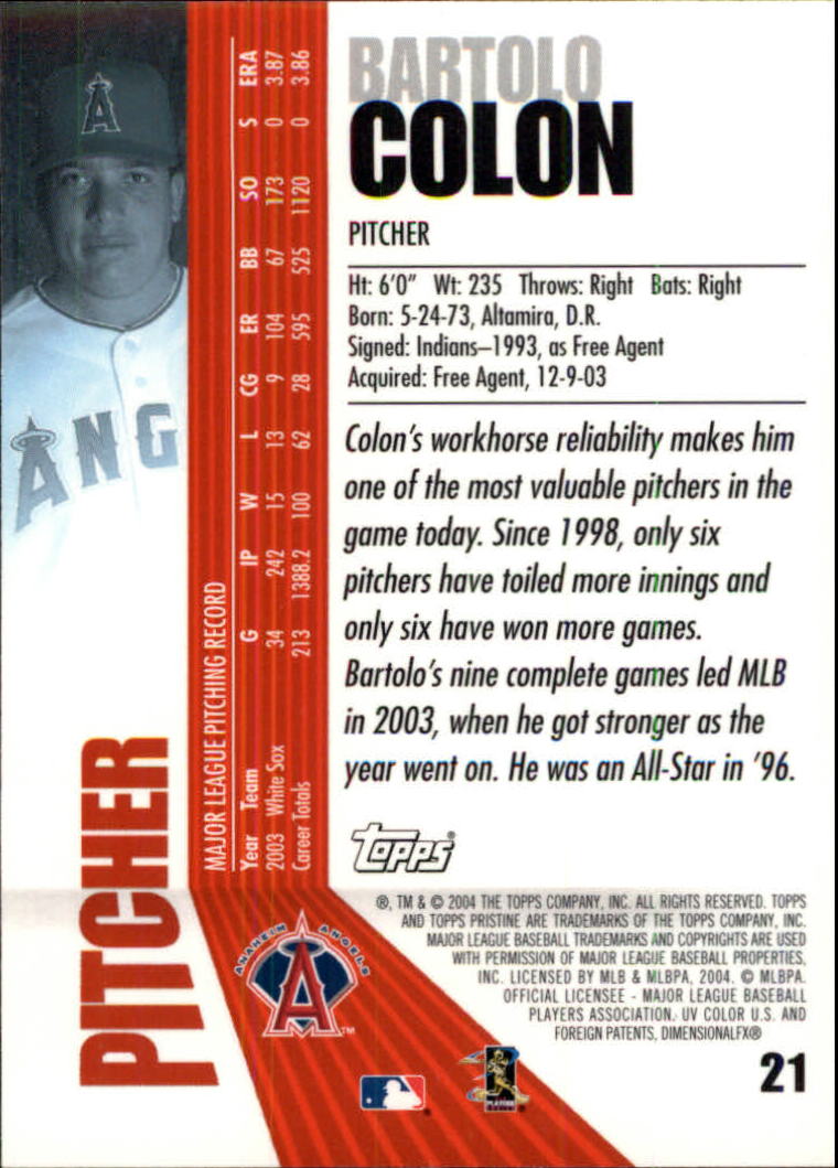 2004 Topps Pristine Baseball - Picture 19 of 155