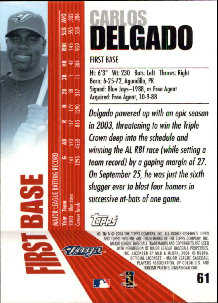 2004 Topps Pristine Baseball - Picture 53 of 155