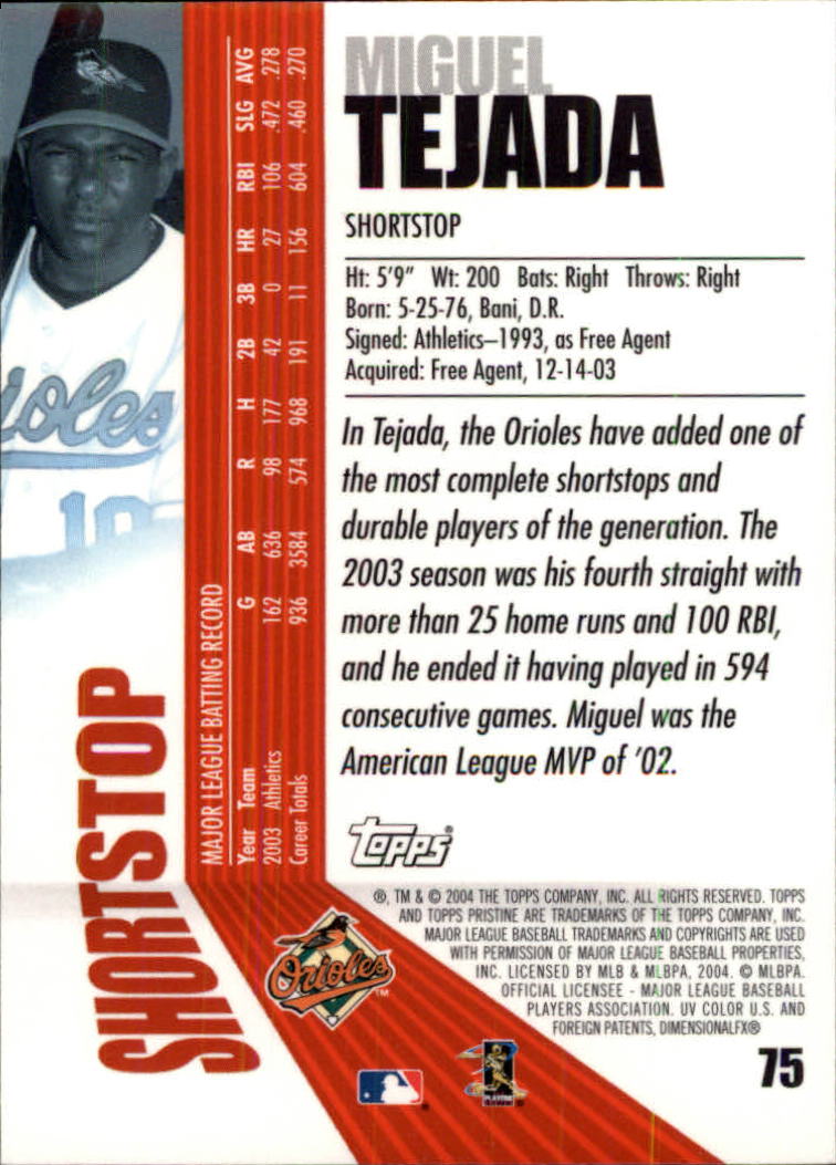 2004 Topps Pristine Baseball - Picture 73 of 155