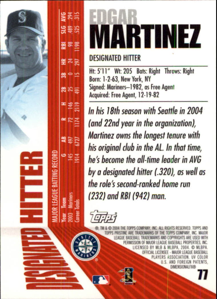 2004 Topps Pristine Baseball - Picture 75 of 155