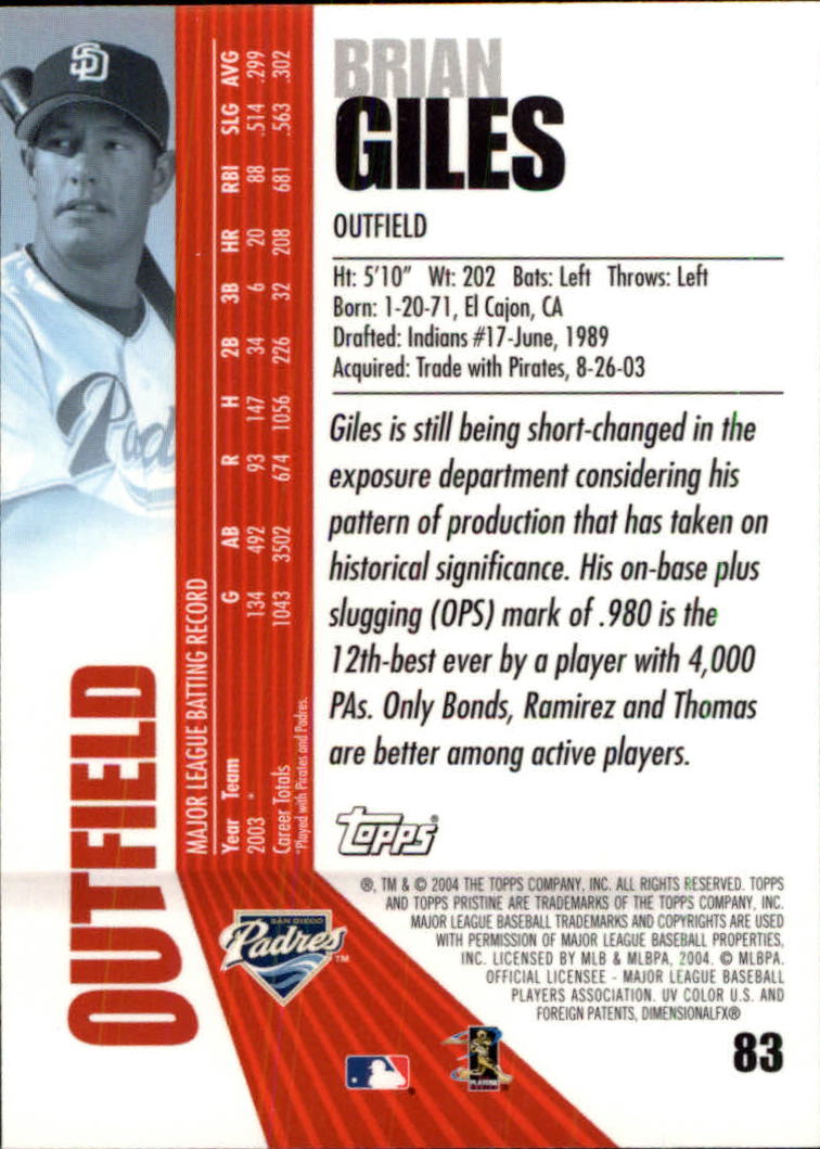 2004 Topps Pristine Baseball - Picture 81 of 155
