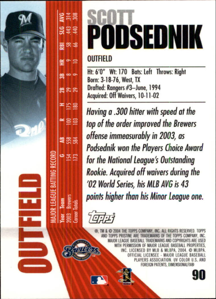 2004 Topps Pristine Baseball - Picture 87 of 155