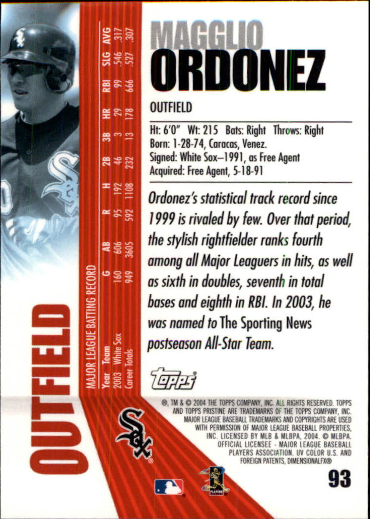 2004 Topps Pristine Baseball - Picture 93 of 155