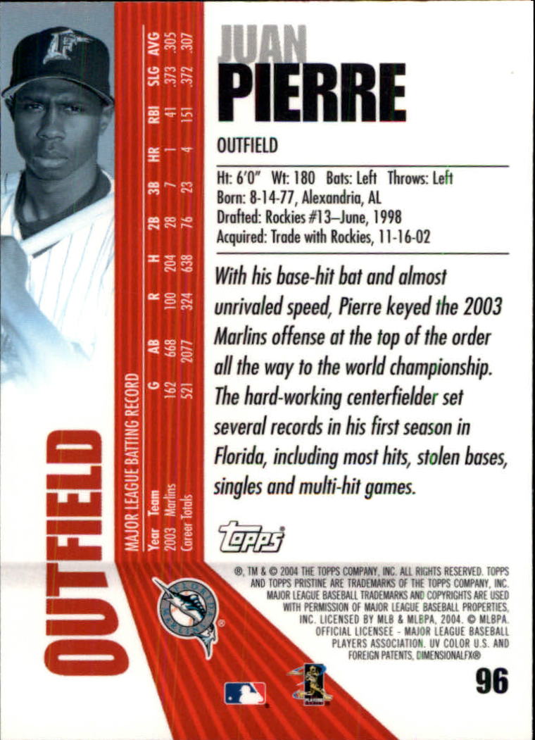 2004 Topps Pristine Baseball - Picture 97 of 155