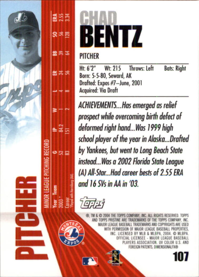 2004 Topps Pristine Baseball - Picture 103 of 155