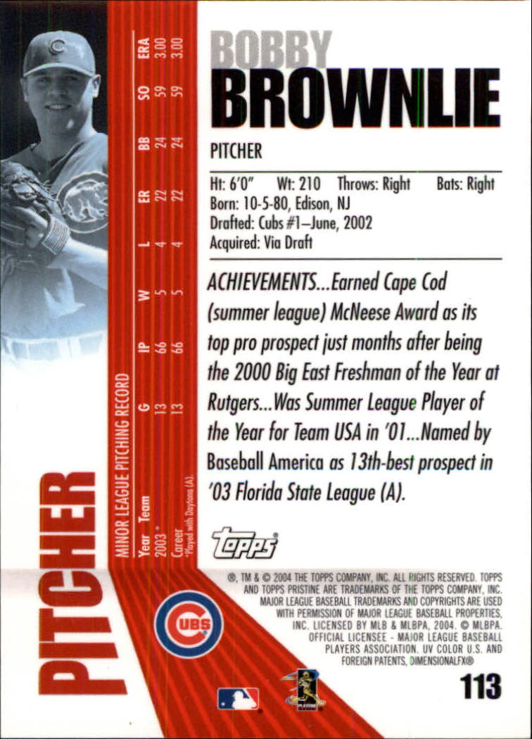 2004 Topps Pristine Baseball - Picture 107 of 155