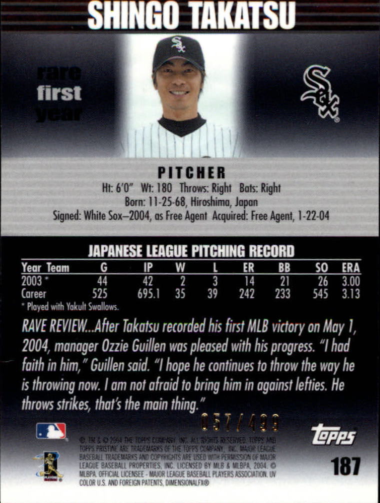 2004 Topps Pristine Baseball - Picture 135 of 155