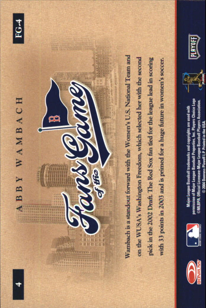 2004 Leather and Lumber Baseball "Naturals and Fans of the Game" Insert Cards - Picture 27 of 29