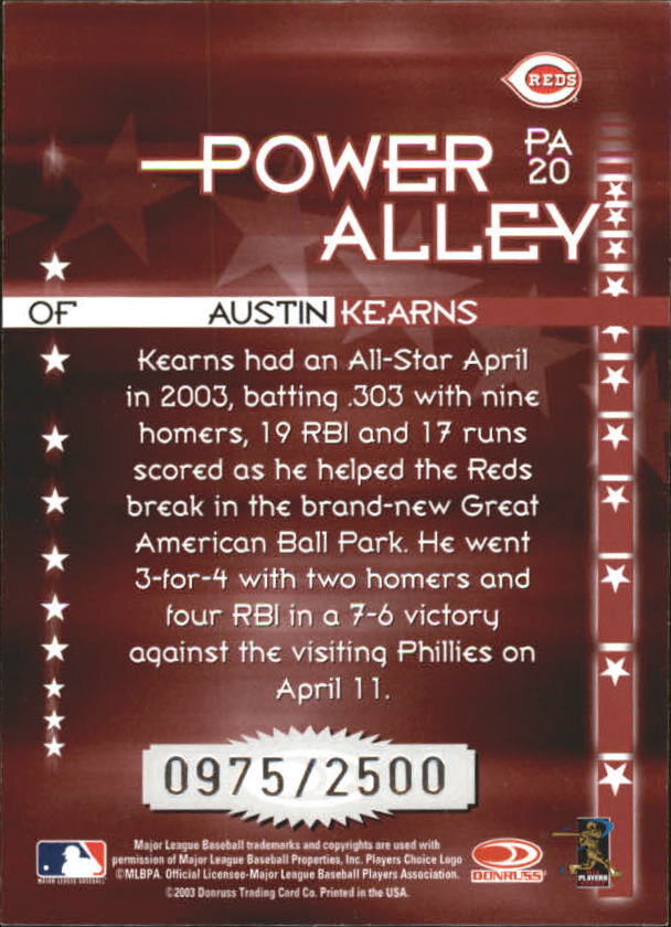 2004 Donruss Baseball "Insert and Insert Parallel" Cards - Picture 81 of 93