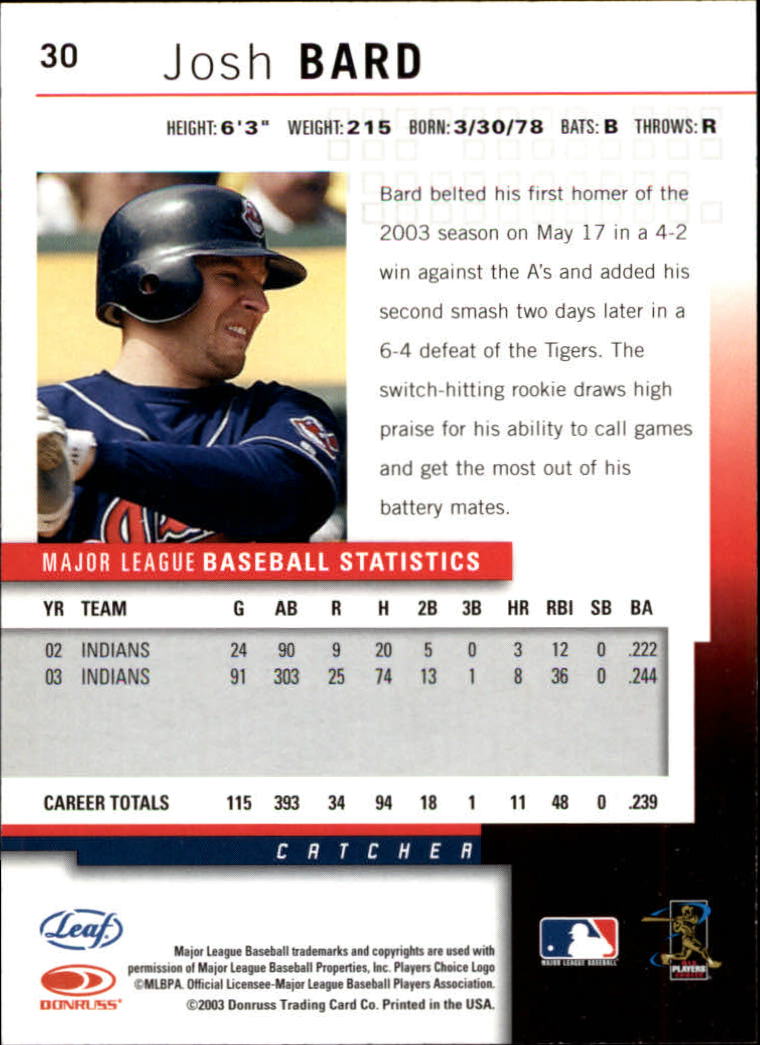 2004 Leaf Baseball (Pick Card From List) C134 - Picture 17 of 107