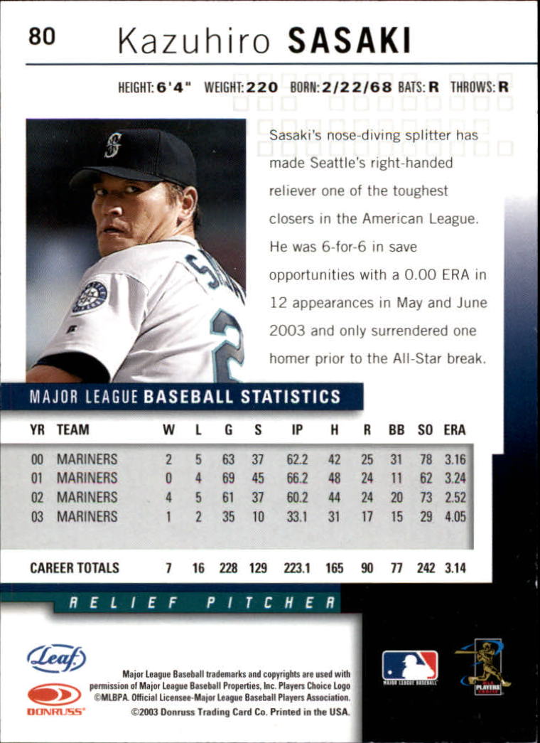 2004 Leaf Baseball (Pick Card From List) C134 - Picture 45 of 107