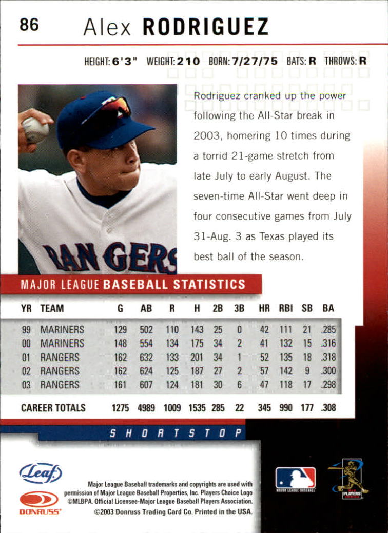 2004 Leaf Baseball (Pick Card From List) C134 - Picture 47 of 107