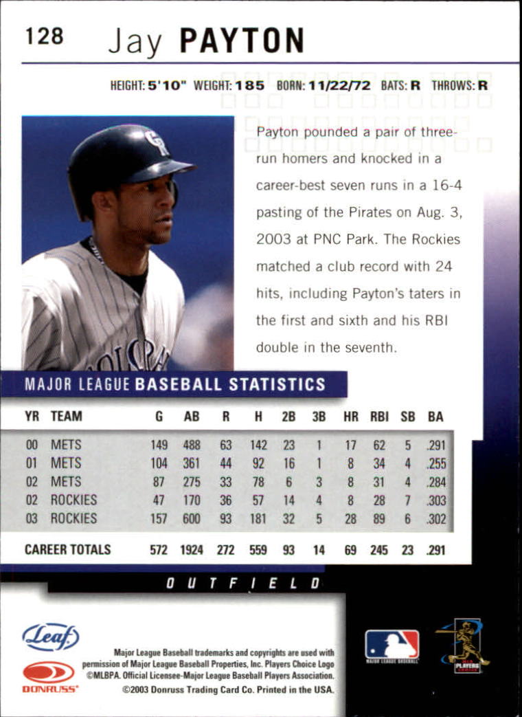 2004 Leaf Baseball (Pick Card From List) C134 - Picture 57 of 107