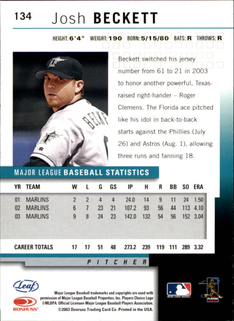 2004 Leaf Baseball (Pick Card From List) C134 - Picture 65 of 107